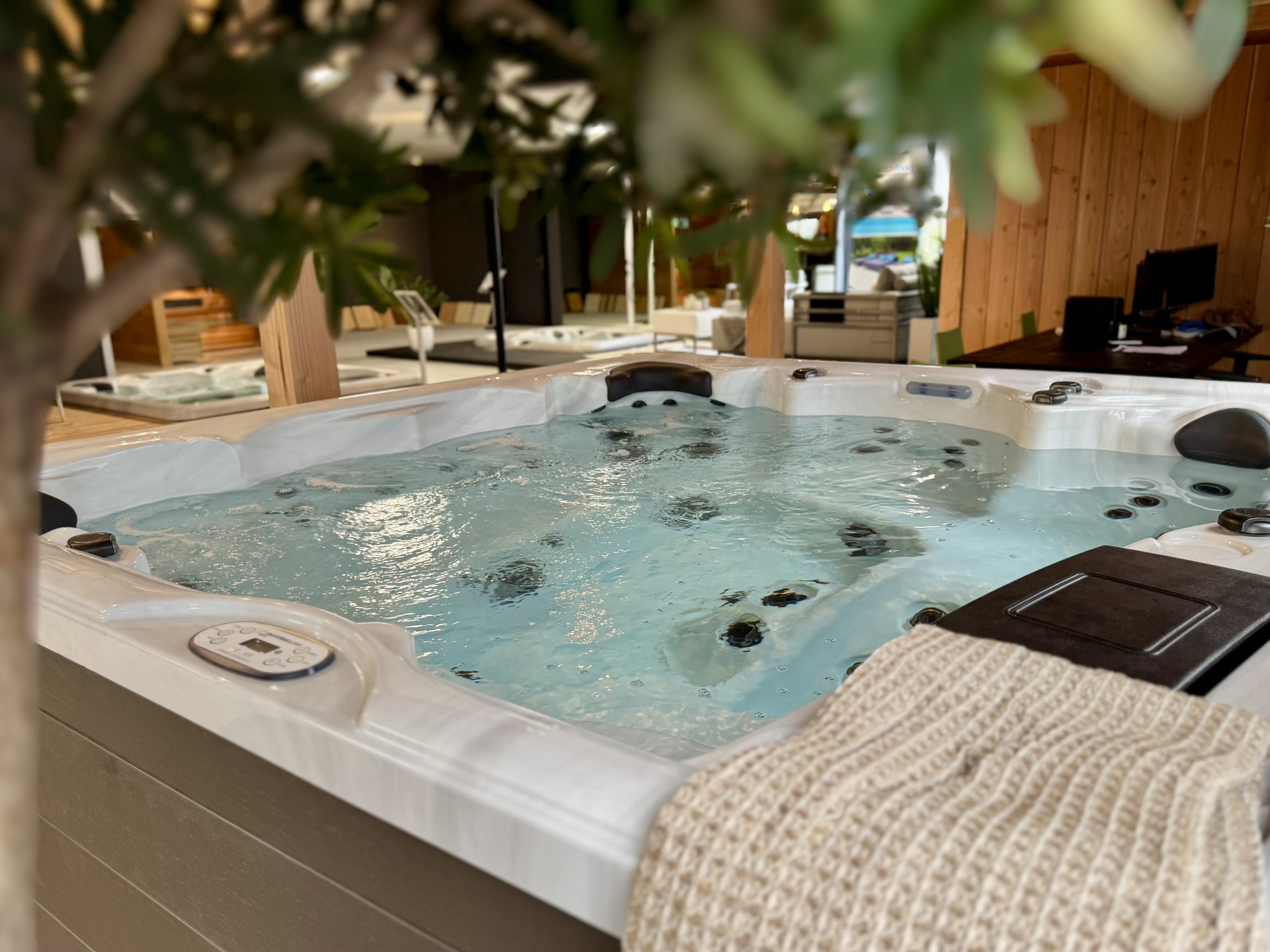 Showroom met spa's